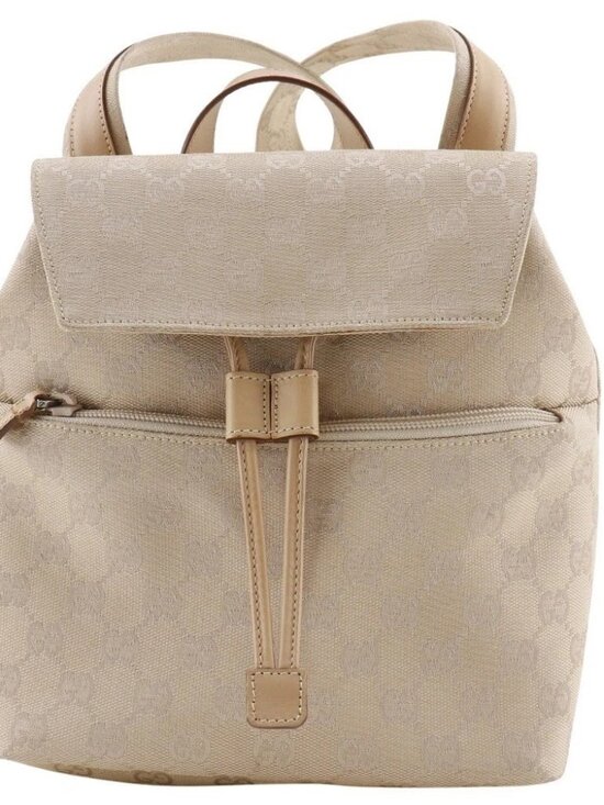 GUCCI Backpack Backpack Daypack 003.0242 beige GG canvas Women main image 12